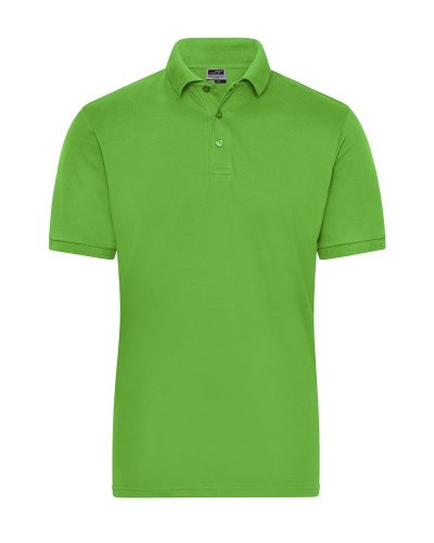 Polo uomo in cotone organico Ring Spun Lime Green