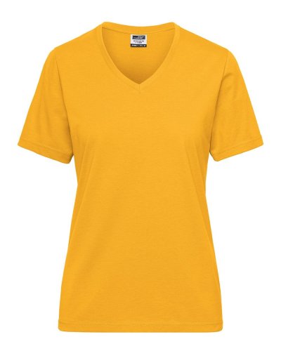 T-Shirt donna in tessuto misto Gold Yellow
