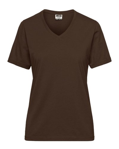 T-Shirt donna in tessuto misto Brown
