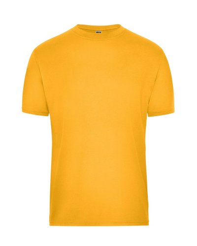 T-Shirt uomo in tessuto misto Gold Yellow