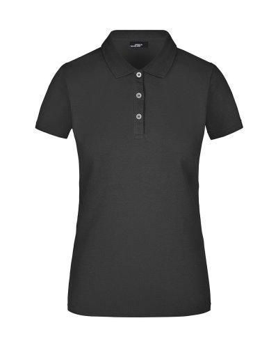 Polo donna elastic James & Nicholson Black