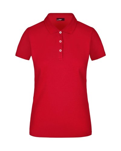 Polo donna elastic James & Nicholson Red