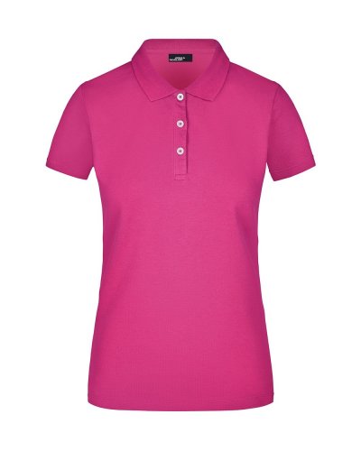 Polo donna elastic James & Nicholson Pink