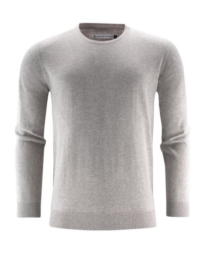 Maglia girocollo con polsini Ashland Grey Melange 140
