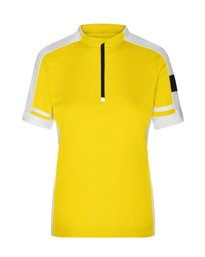 T-shirt da ciclismo donna Sun-yellow