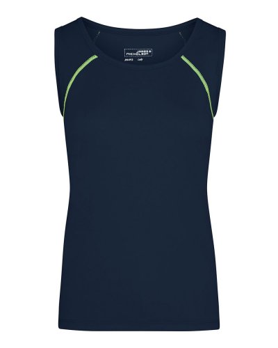 Canotta donna per fitness e sport Navy / Bright Yellow