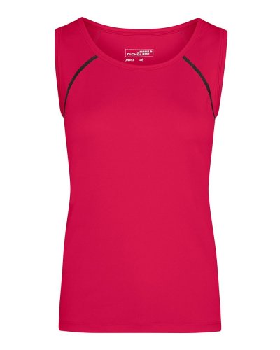 Canotta donna per fitness e sport Bright-pink/titan