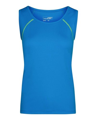Canotta donna per fitness e sport Bright Blue / Bright Yellow