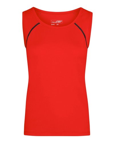Canotta donna per fitness e sport Bright Orange / Black