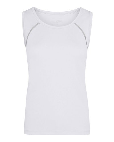 Canotta donna per fitness e sport White/silver