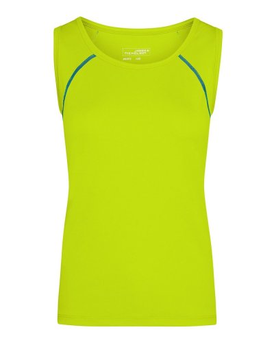 Canotta donna per fitness e sport Bright Yellow / Bright Blue