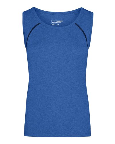 Canotta donna per fitness e sport Blue-melange/navy