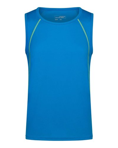 Canotta uomo per fitness e sport Bright Blue / Bright Yellow