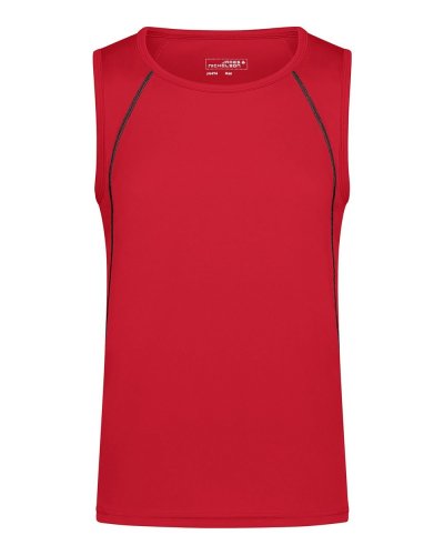 Canotta uomo per fitness e sport Red/Black