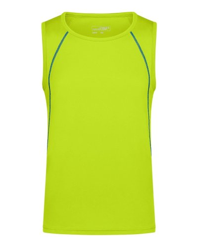 Canotta uomo per fitness e sport Bright Yellow / Bright Blue
