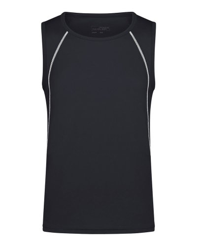 Canotta uomo per fitness e sport Black/White