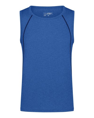 Canotta uomo per fitness e sport Blue-melange/navy