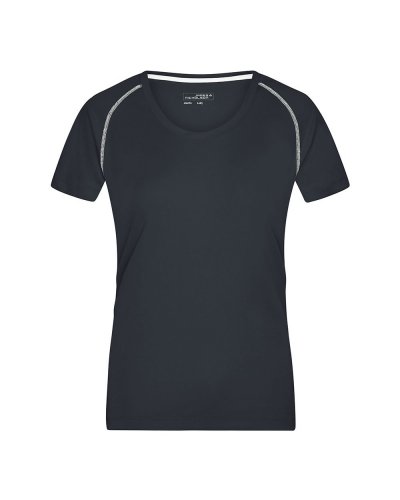 T-Shirt donna per fitness e sport Black/White