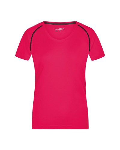 T-Shirt donna per fitness e sport Bright-pink/titan