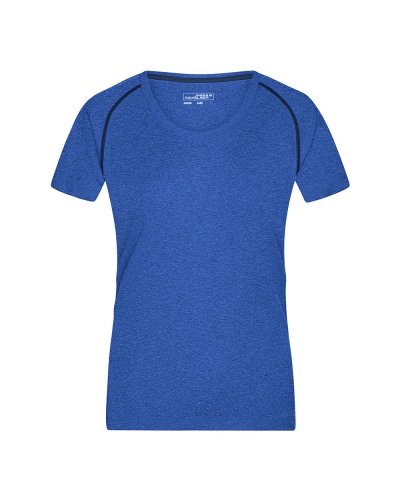 T-Shirt donna per fitness e sport Blue-melange/navy