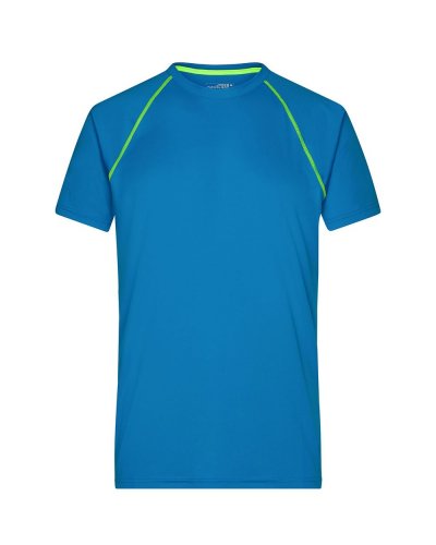 Men's Sport T-Shirt Bright Blue / Bright Yellow