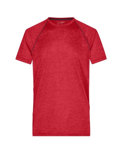 Men's Sport T-Shirt Red-melange