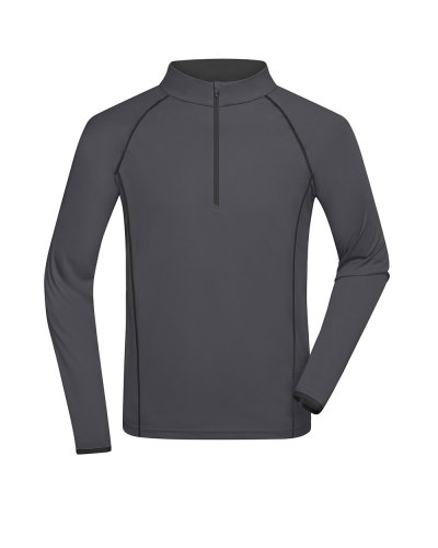 Men's Sportsshirt Longsleeve Titan / Black