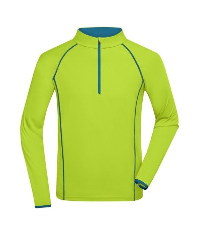 Men's Sportsshirt Longsleeve Bright Yellow / Bright Blue