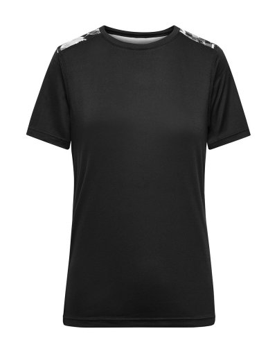 Ladies' Sports Shirt Black-printed/black