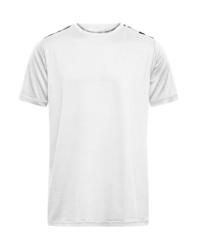 Men's Sports Shirt white/black-printed