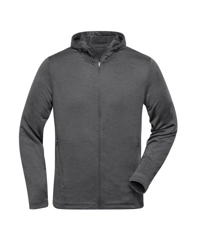 Men's Sports Zip Hoodie Dark-Melange