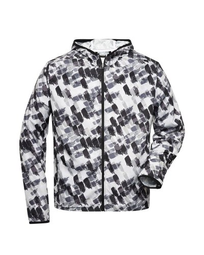 Men's Sports Jacket Black-printed