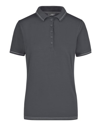 Polo donna con righe a contrasto - James & Nicholson