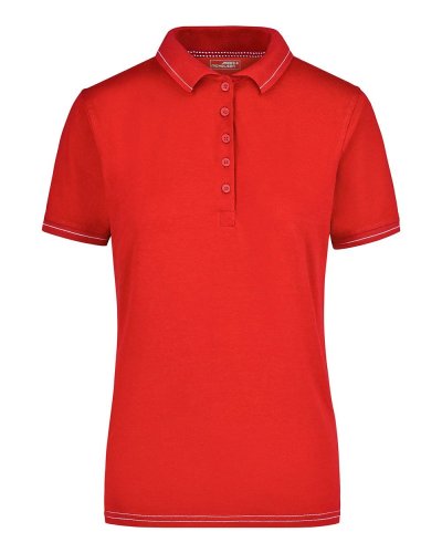 Polo donna con righe a contrasto - James & Nicholson