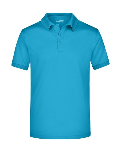 Men's Active Polo Turquoise