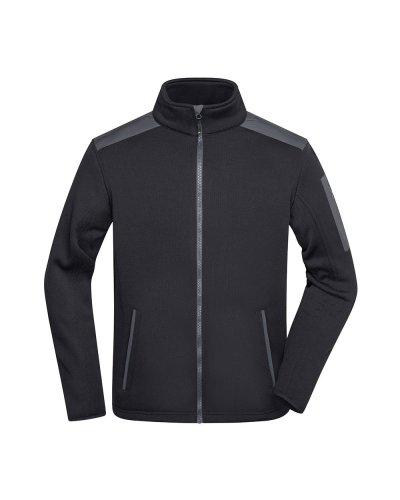 Men's Knitted Fleece Jacket Black / Carbon