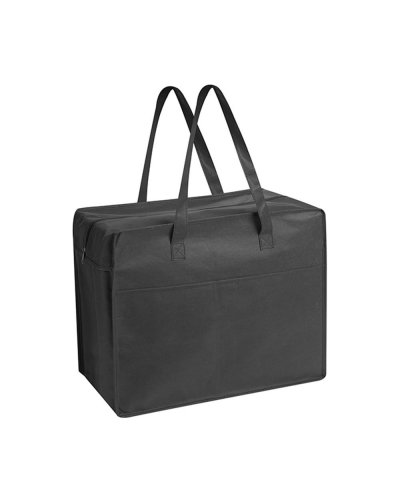 Borsa shopping con soffietto Shop Box Nero