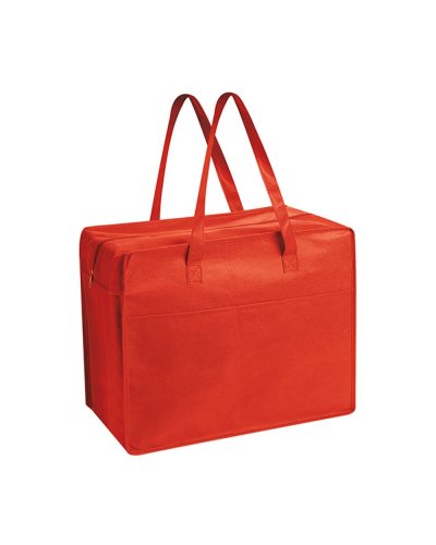 Borsa shopping con soffietto Shop Box Rosso