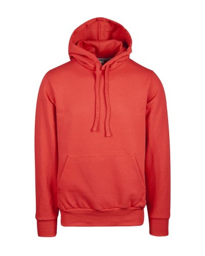 Felpa Cappuccio Manica dritta Rosso Sport