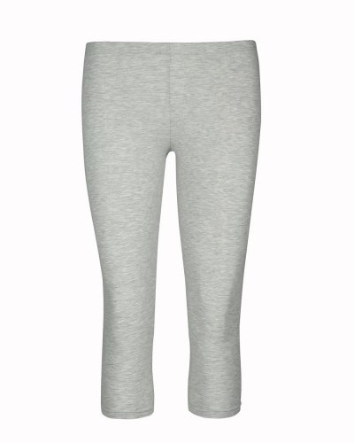 Leggings donna corti corsaro Grigio Melange