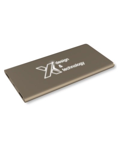 Power bank luminoso SCX.design P15 da 5000 mAh Oro / Bianco