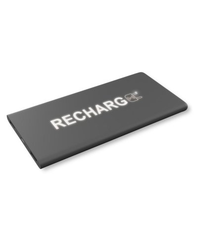 Power bank luminoso SCX.design P15 da 5000 mAh Canna di fucile / Bianco