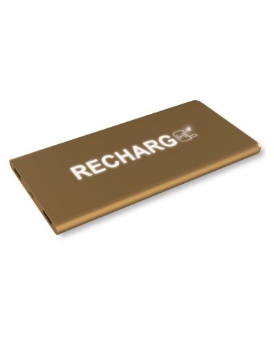 Power bank luminoso SCX.design P15 da 5000 mAh Bronzo / Bianco