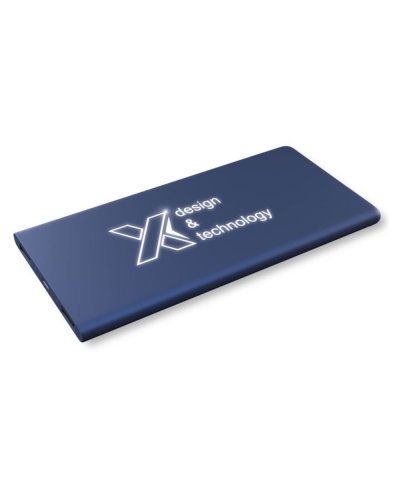 Power bank luminoso SCX.design P15 da 5000 mAh Zaffiro / Bianco