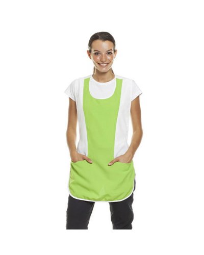 Pettorina Poncho unisex Bianco/Verde Mela