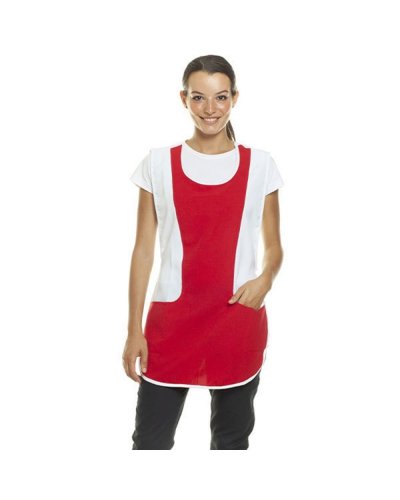 Pettorina Poncho unisex Bianco/Rosso