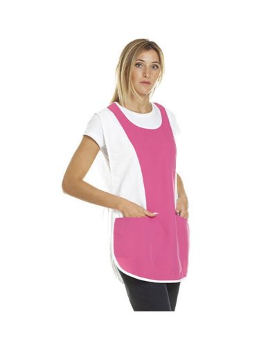 Pettorina Poncho unisex Bianco/Fuxia