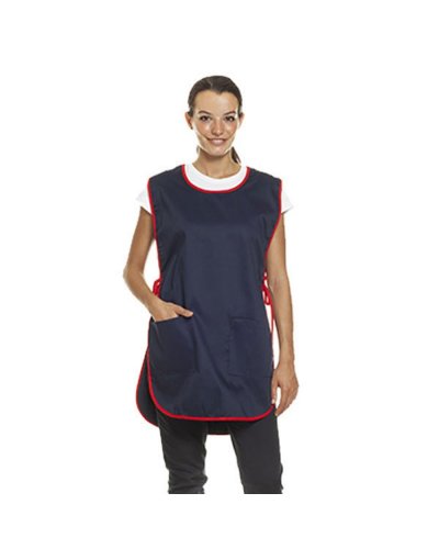 Pettorina Poncho unisex Navy/rosso