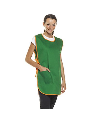 Pettorina Poncho unisex Verde/arancio