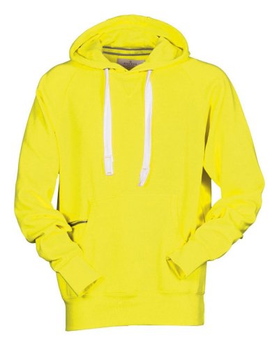 Felpa Con cappuccio Atlanta Giallo Fluo